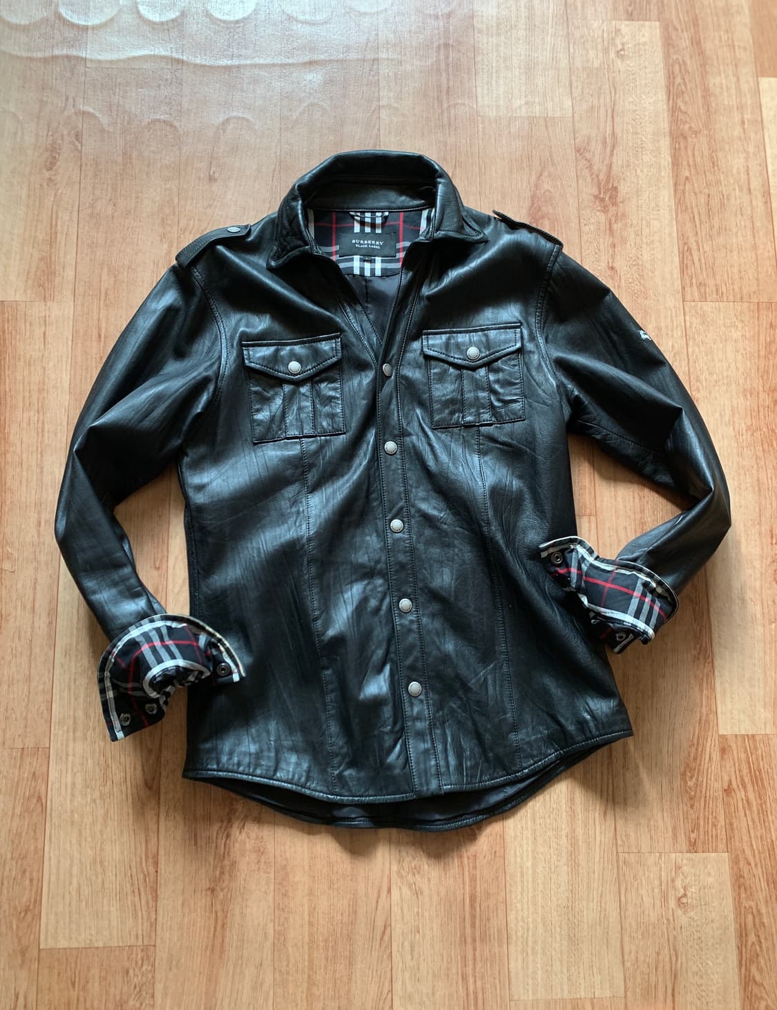 버버리 블랙라벨 양가죽 자켓 L 상품이미지1