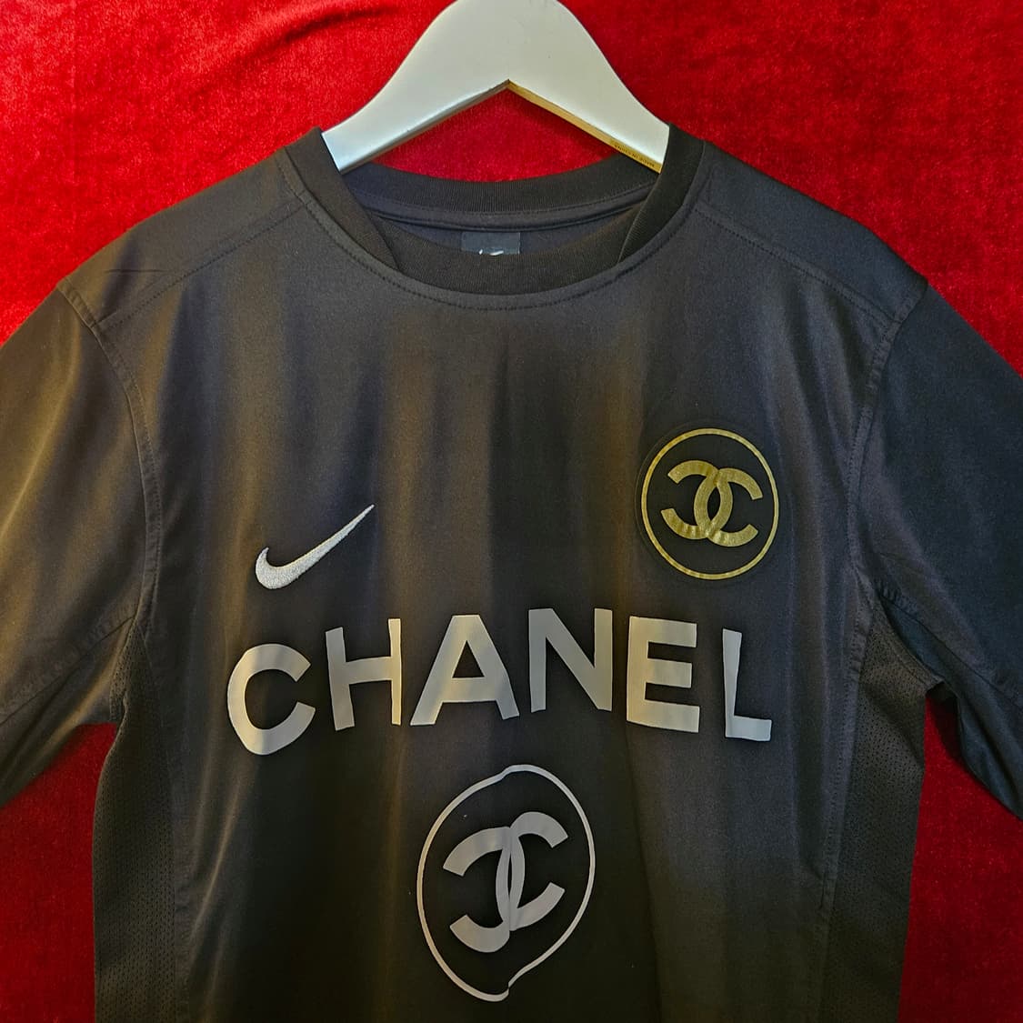 나이키(Nike) x 샤넬 드라이핏 풋볼 반팔 저지 M size 상품이미지3