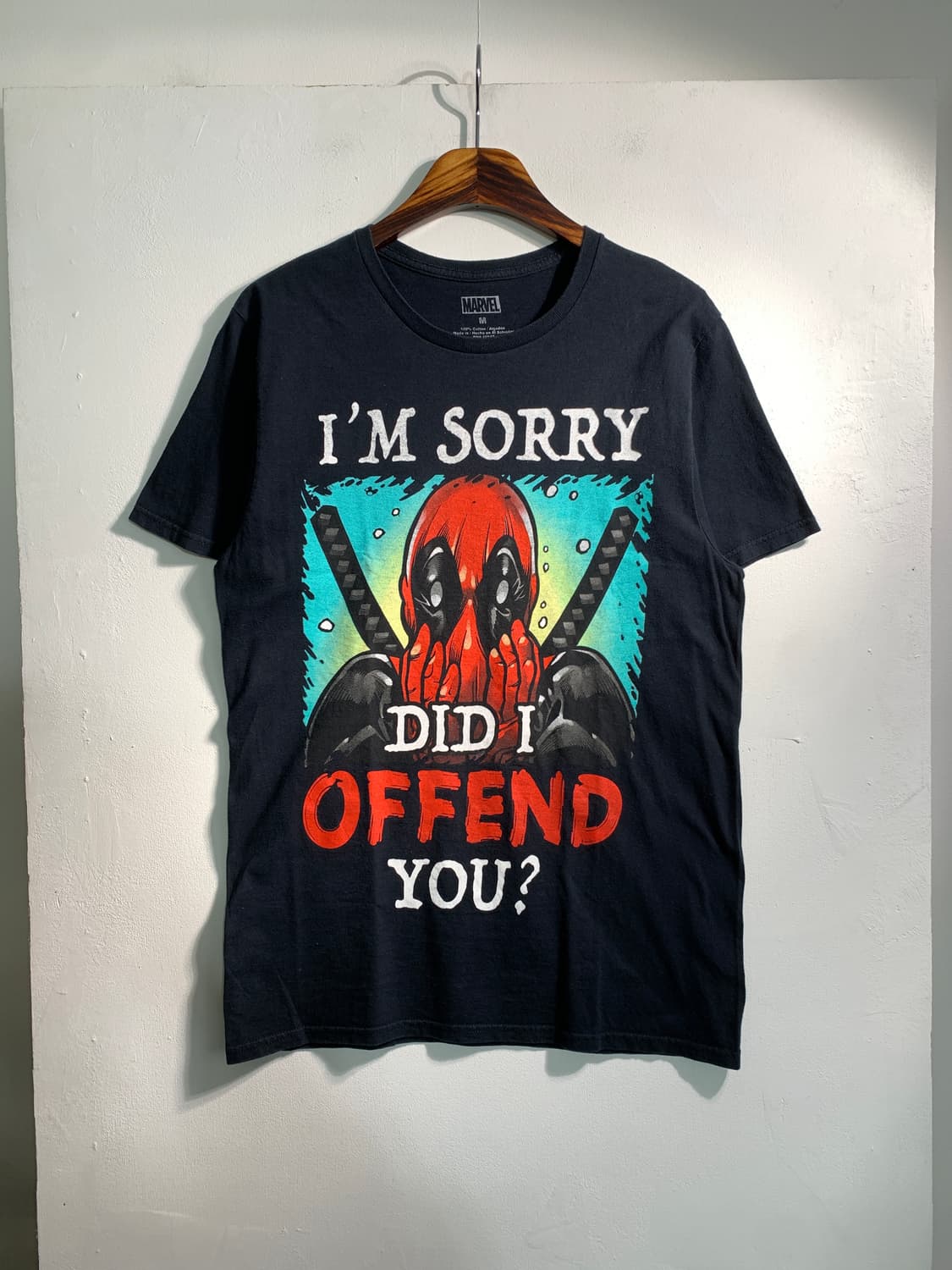 만원샵) marvel 마블 데드풀 빈티지 티셔츠 M C230 상품이미지1
