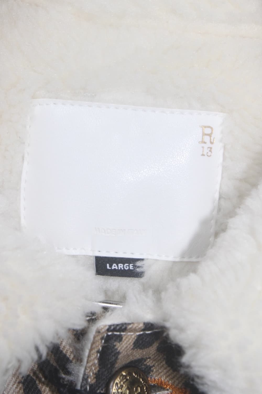 R13 알썰틴 21FW 레오파드 퍼 코트 상품이미지5