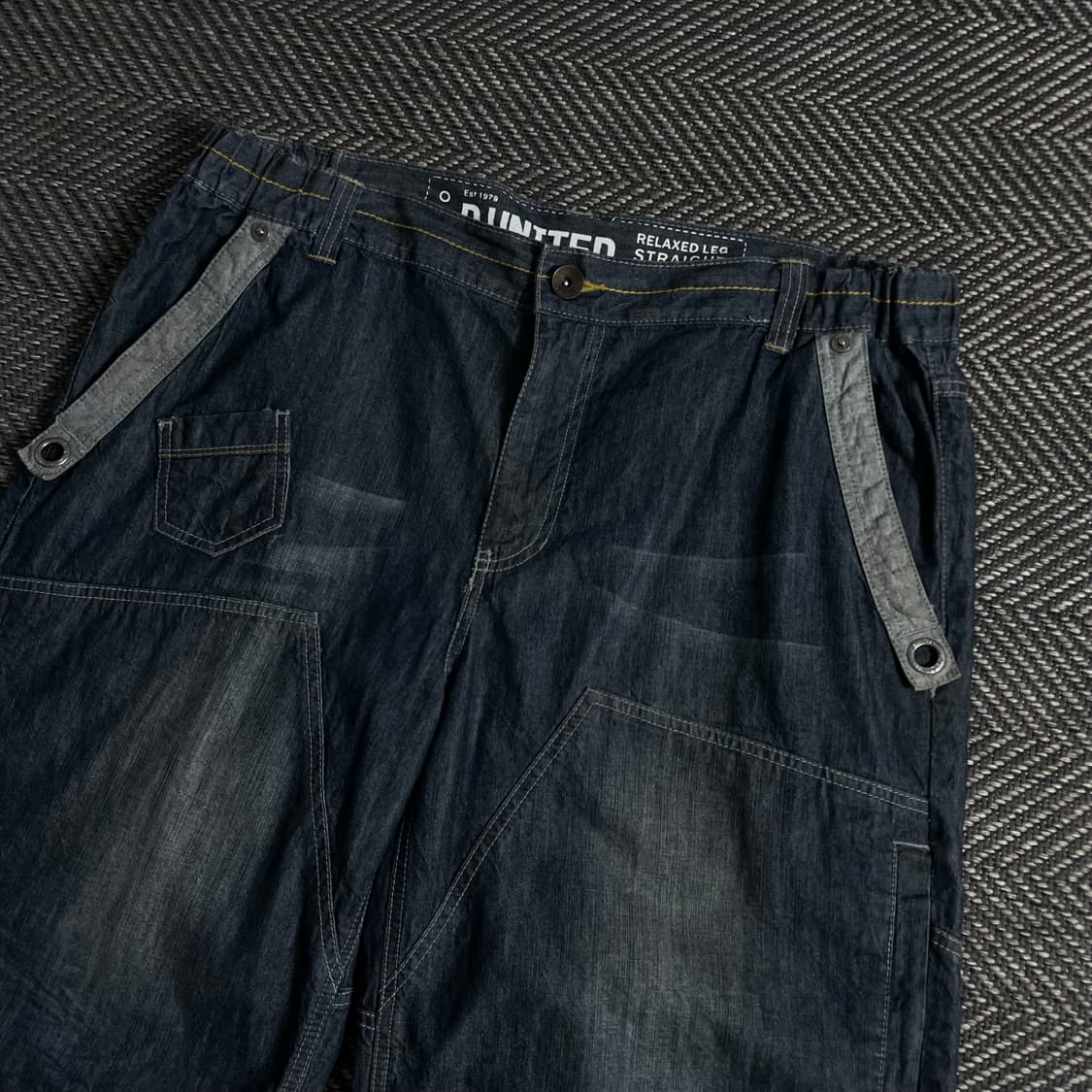 00s Y2K 빈티지 데님 버뮤다 팬츠o 3736 상품이미지3