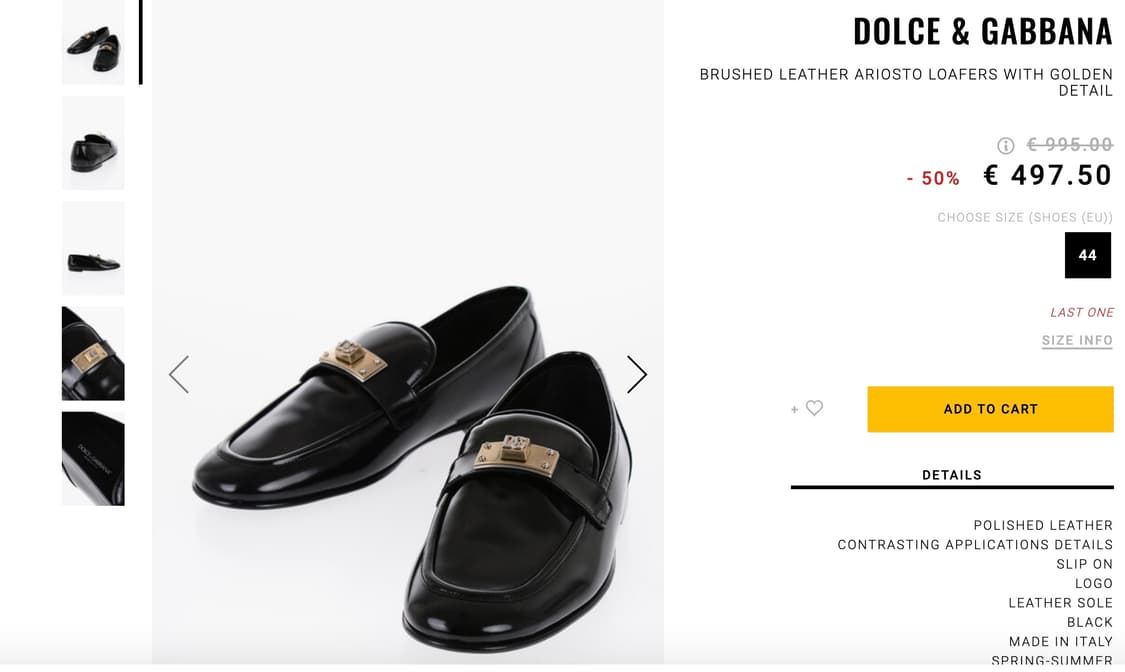 Dolce & Gabbana 돌체앤가바나 아리오스토 레더 로퍼 상품이미지9