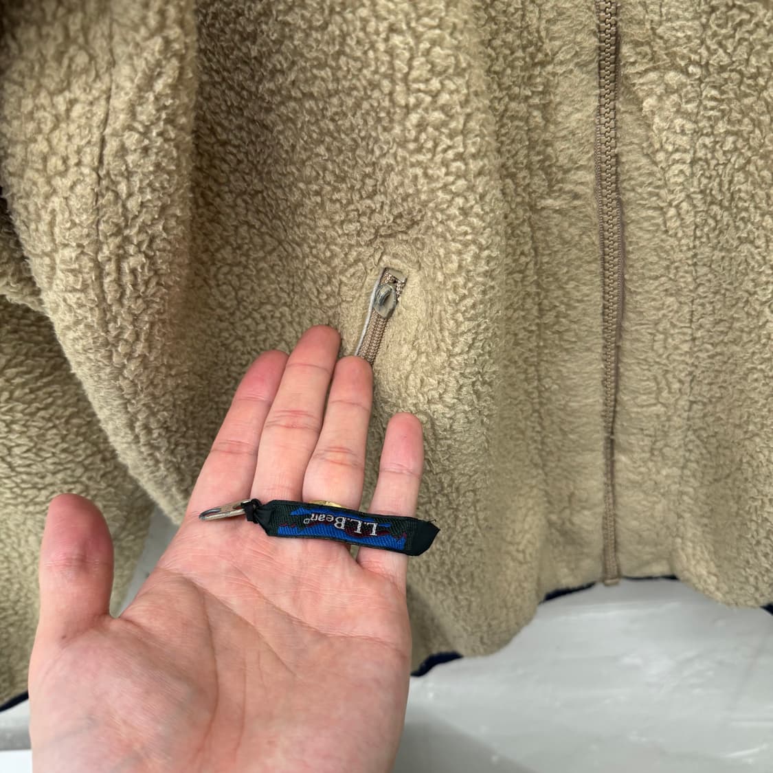 90s LL Bean 엘엘빈 딥파일 후리스자켓XL 상품이미지6