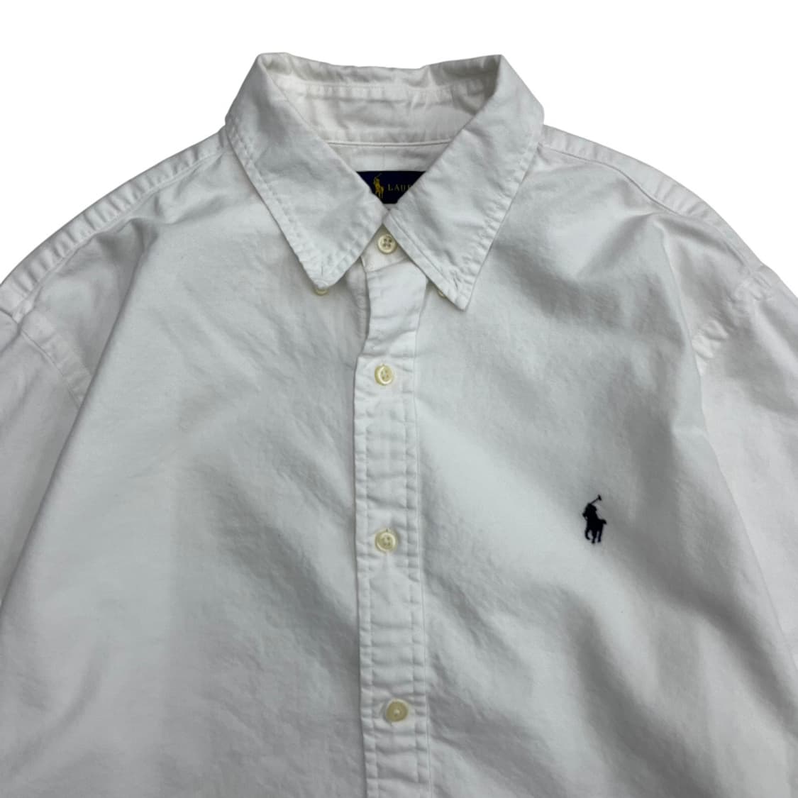 폴로 랄프로렌 네이비포니 화이트 셔츠 L 상품이미지4