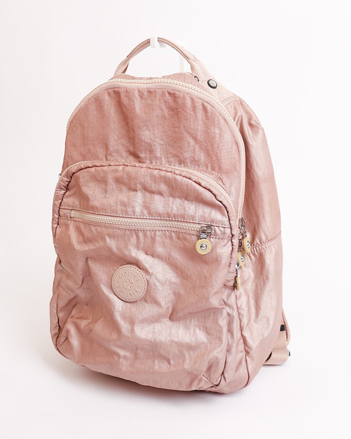 [KIPLING] 핑크 메탈릭 백팩 상품이미지6