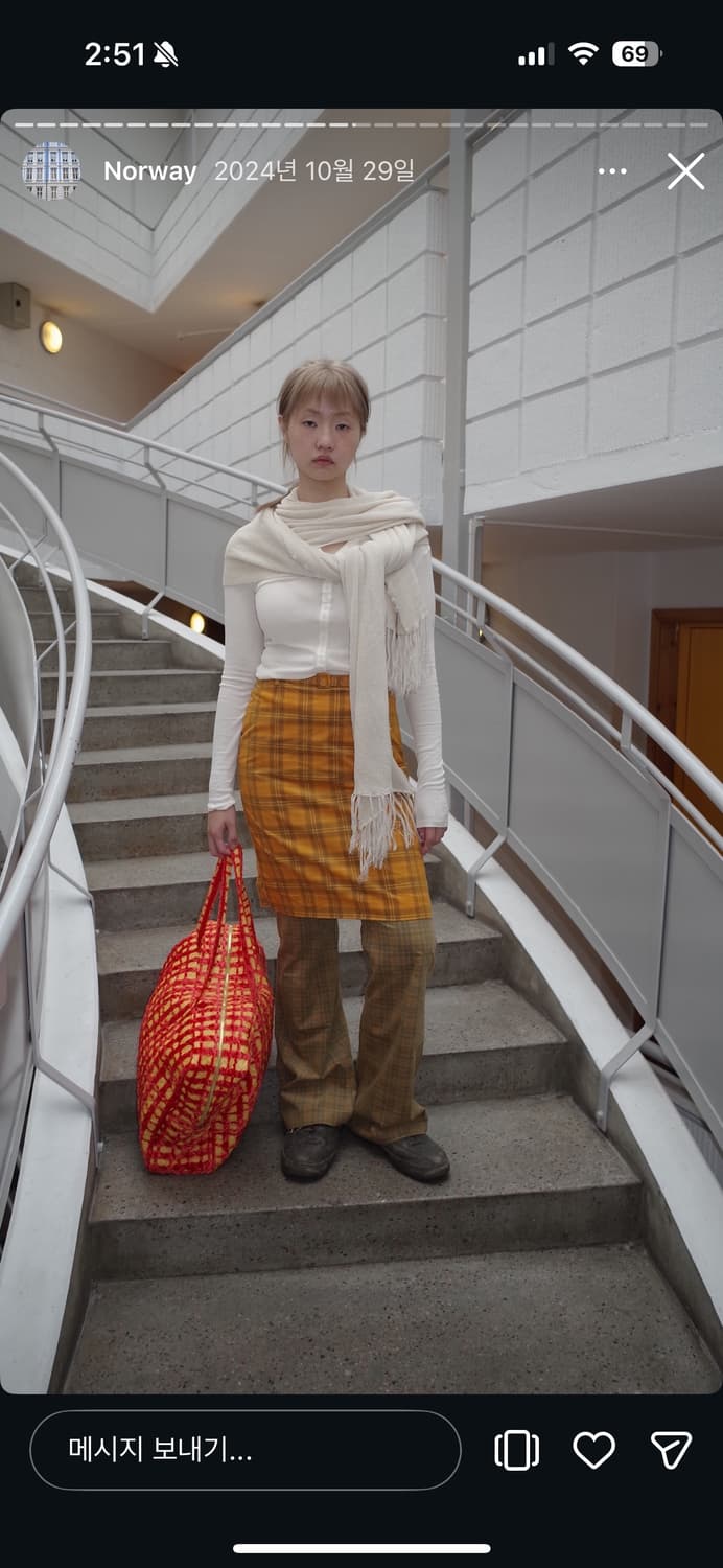 nuuanu(누아누) kuru skirt_musturd size 2 상품이미지3