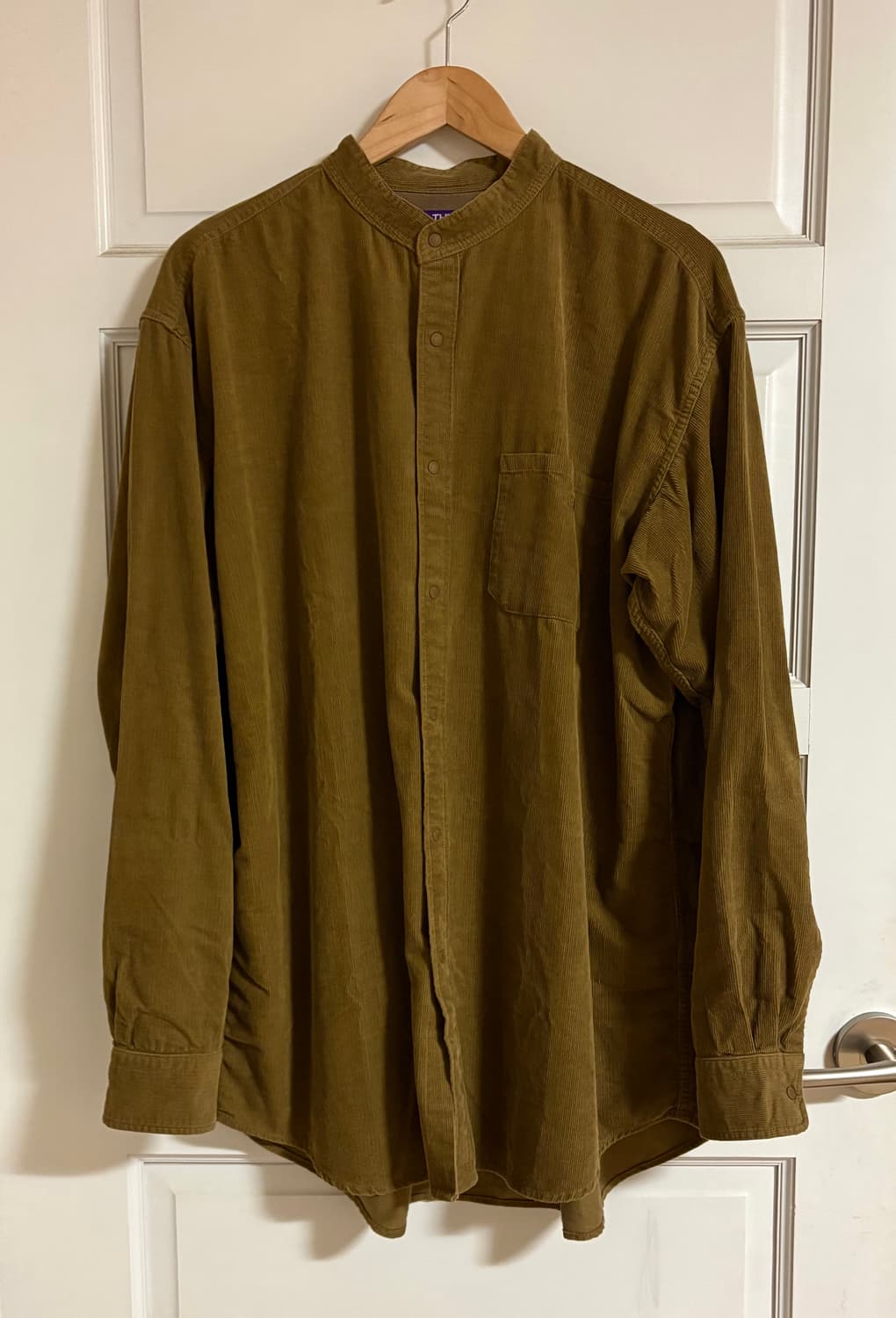 노스페이스 퍼플라벨 밴드카라 코듀로이 셔츠 상품이미지2