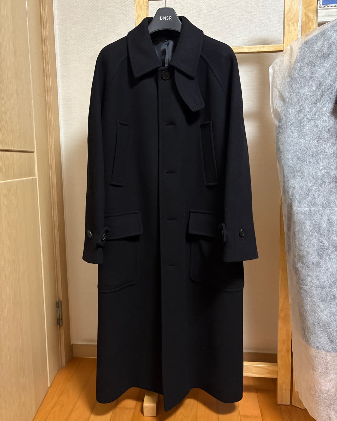 [L] 무신사 스탠다드 캐시미어 블렌드 맥시 발마칸 코트 상품이미지3