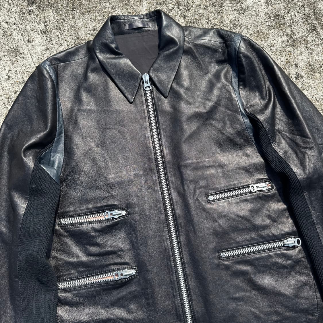 [L] Paul Smith 샘플 폴스미스 4포켓 레더 자켓 상품이미지6