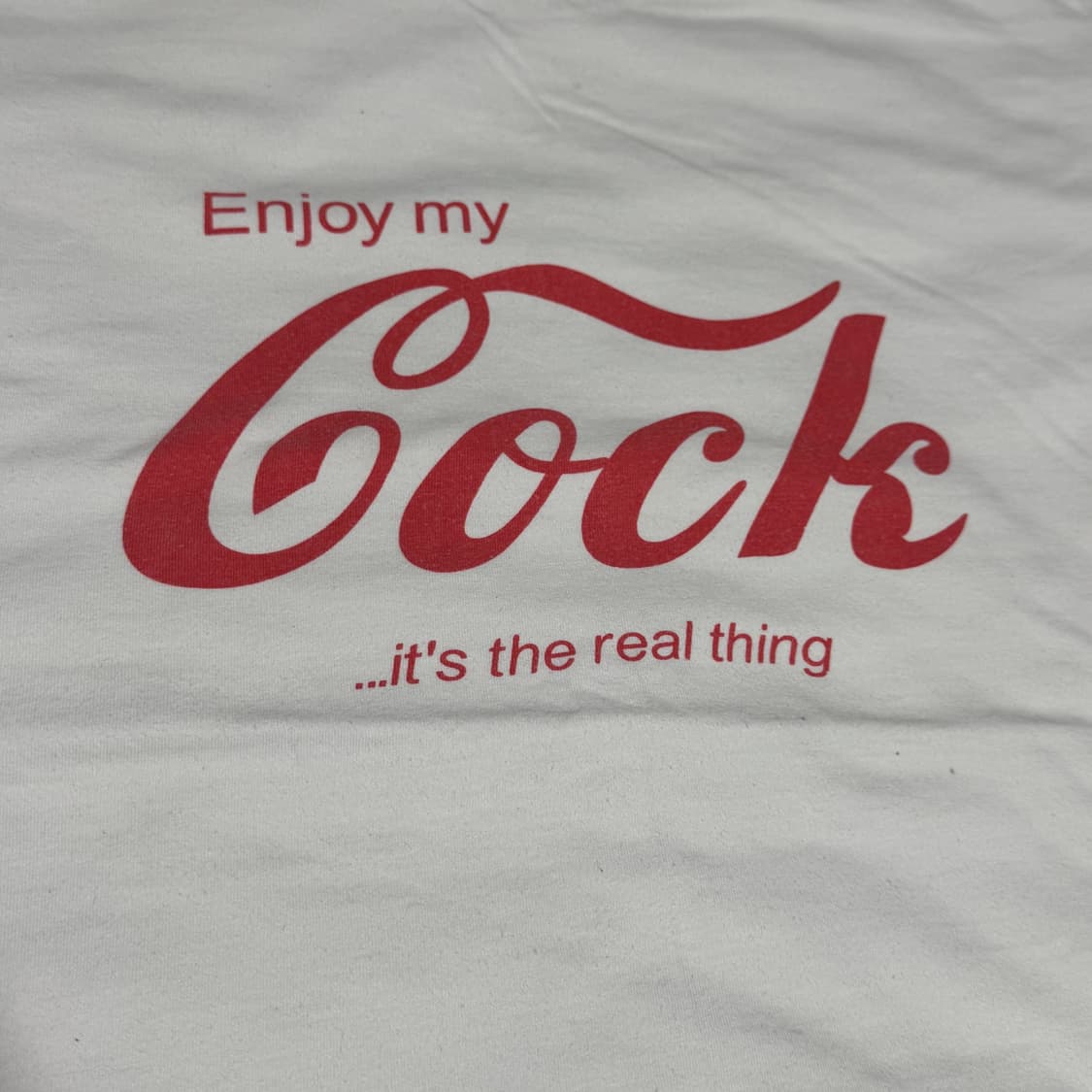 00’s Enjoy my Cock 패러디 t-shirt 상품이미지2