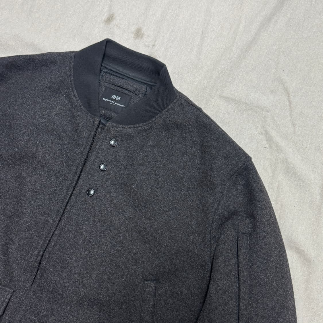 유니클로 x  엔지니어드가먼츠 누빔 울 봄버 3XL 상품이미지2