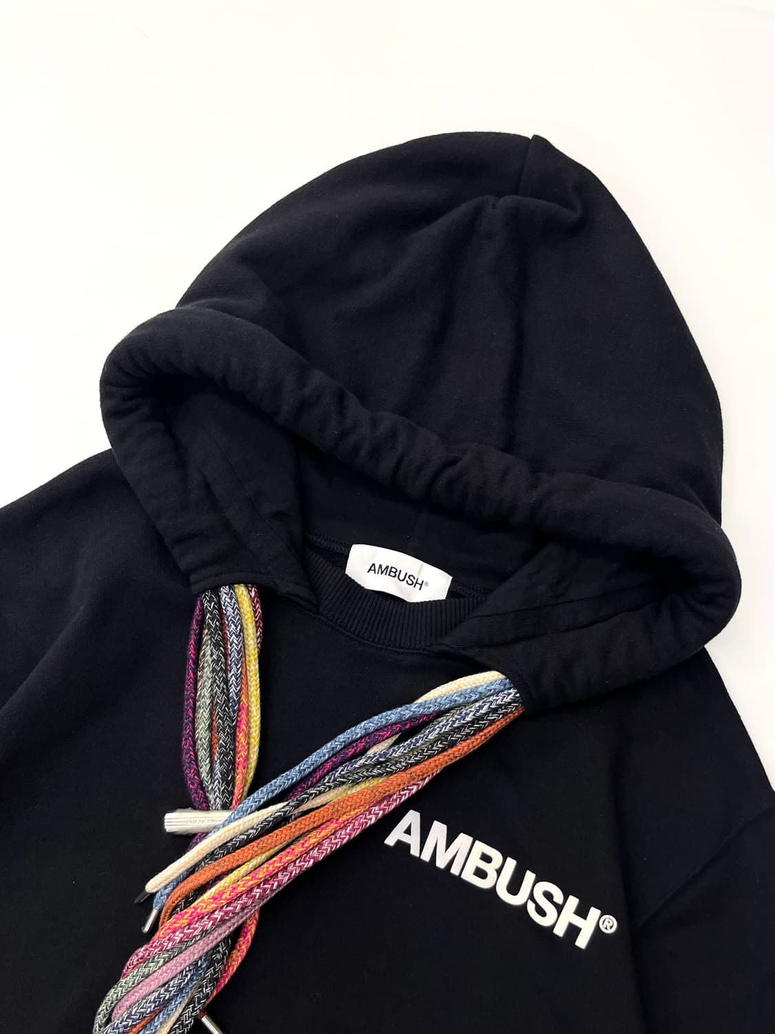 Ambush 앰부쉬 블랙 멀티컬러 드로스트링 후드 스웻셔츠 상품이미지6