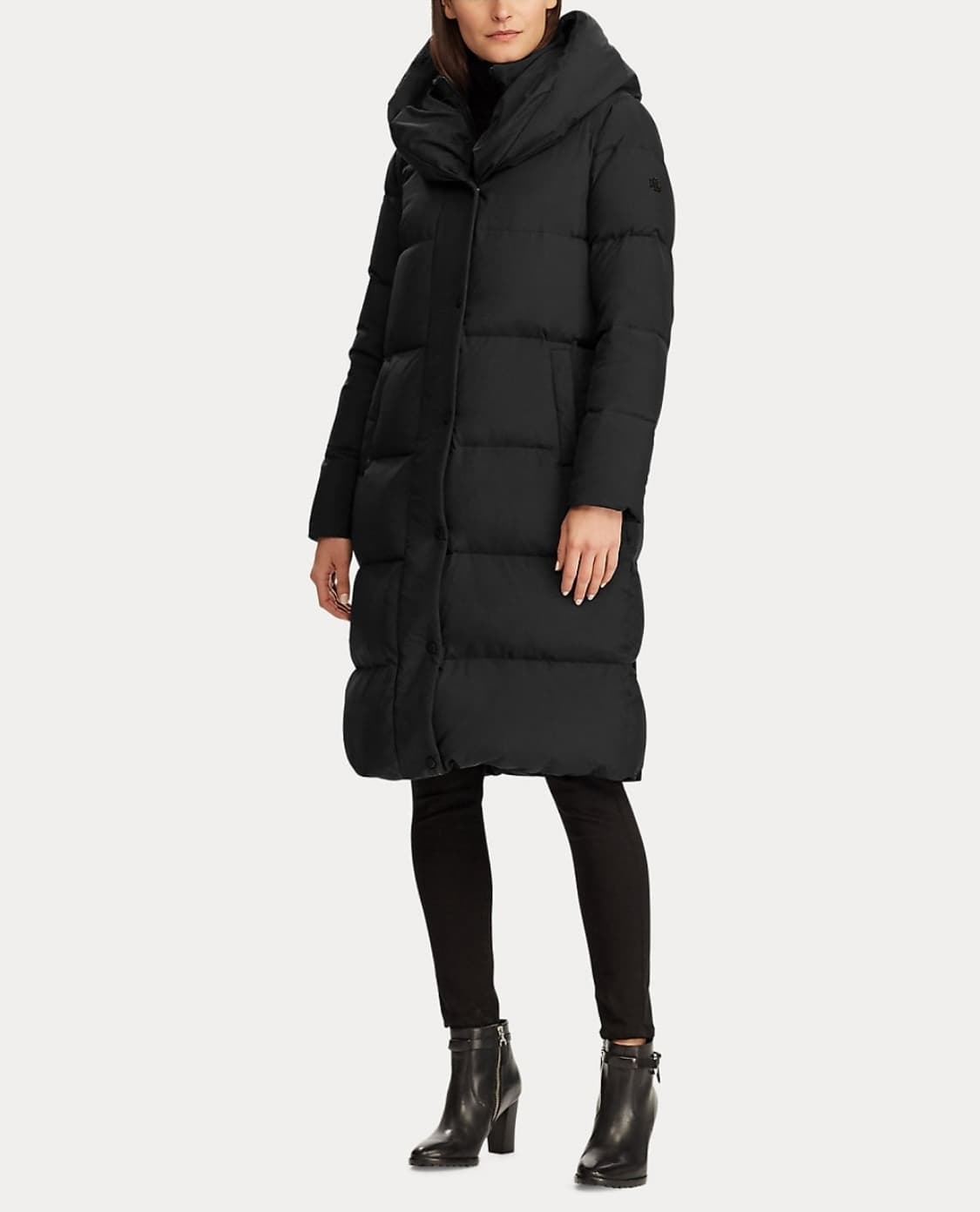 로렌 랄프로렌 여성 필로우 후드 롱 덕다운 패딩 상품이미지1