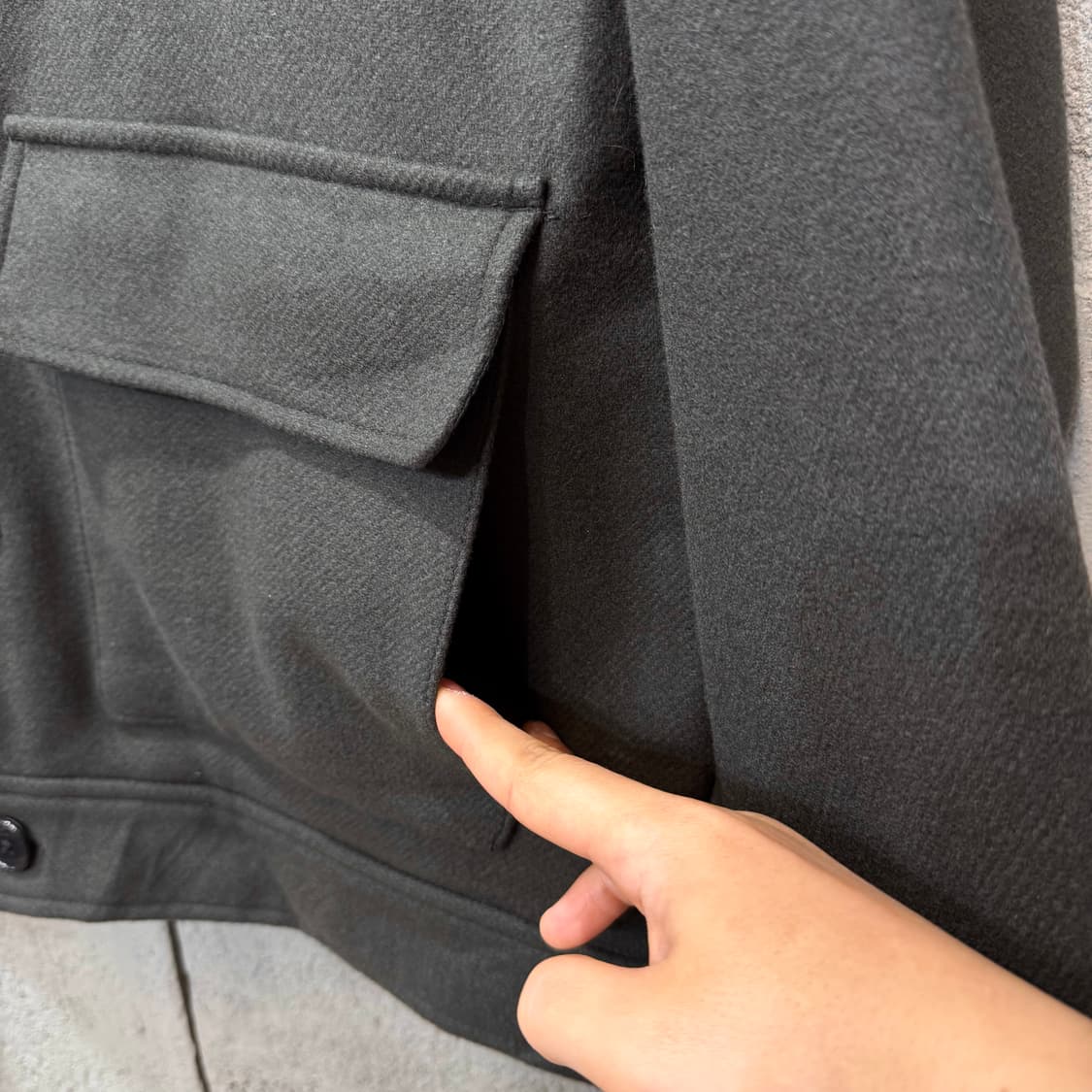 어반 리서치 도어스 제팬 캐주얼 울 자켓 (XL)   상품이미지3