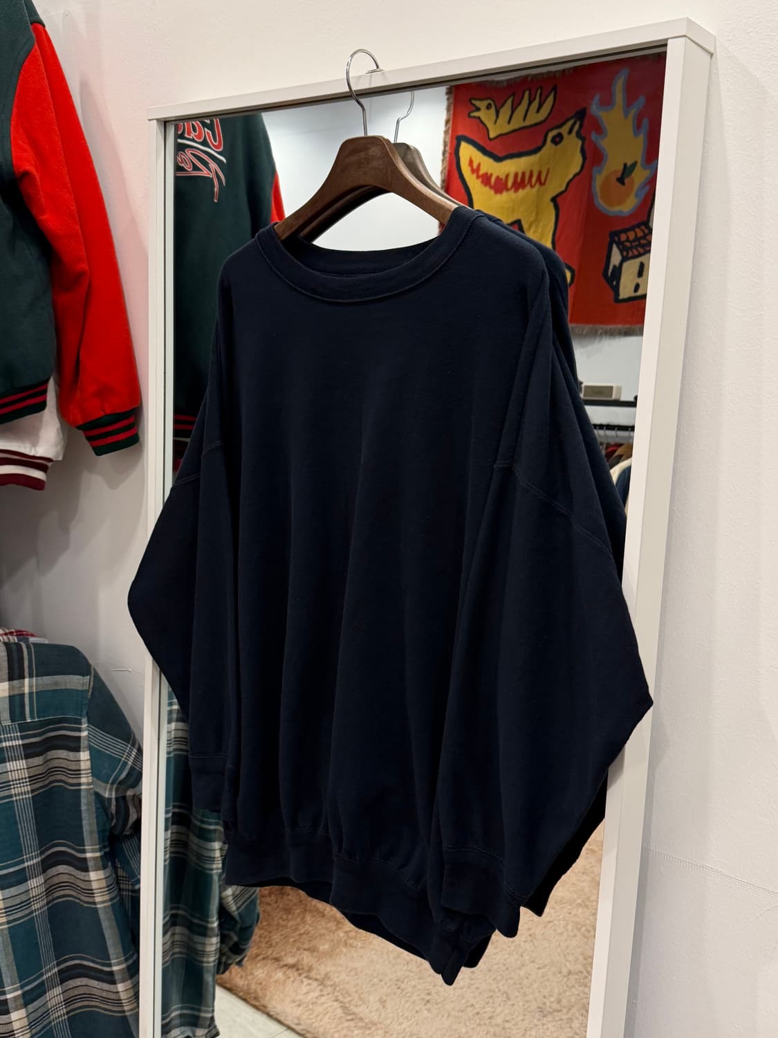 90s Carlton 빈티지 플레인 스웻 셔츠 (made in USA) 상품이미지1