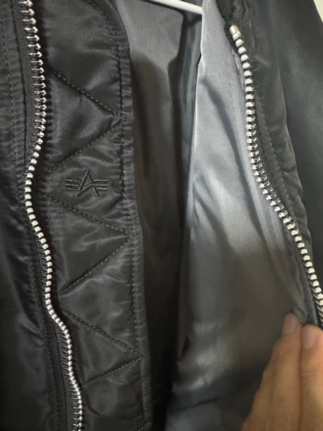 알파인더스트리 ma-1 블랙/건메탈 XXL 상품이미지5