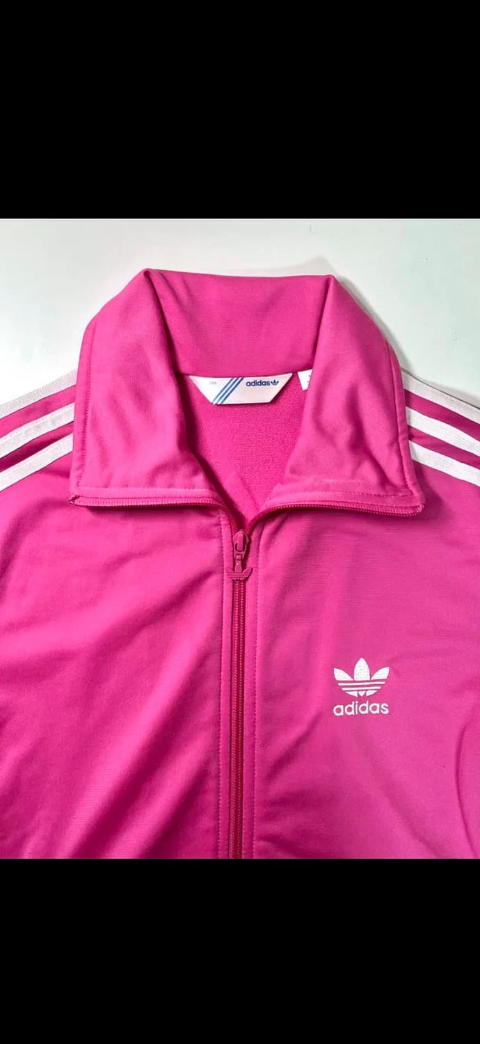 아디다스 우먼스 파이어버드 트랙탑 져지 핫핑크 빅로고 상품이미지3