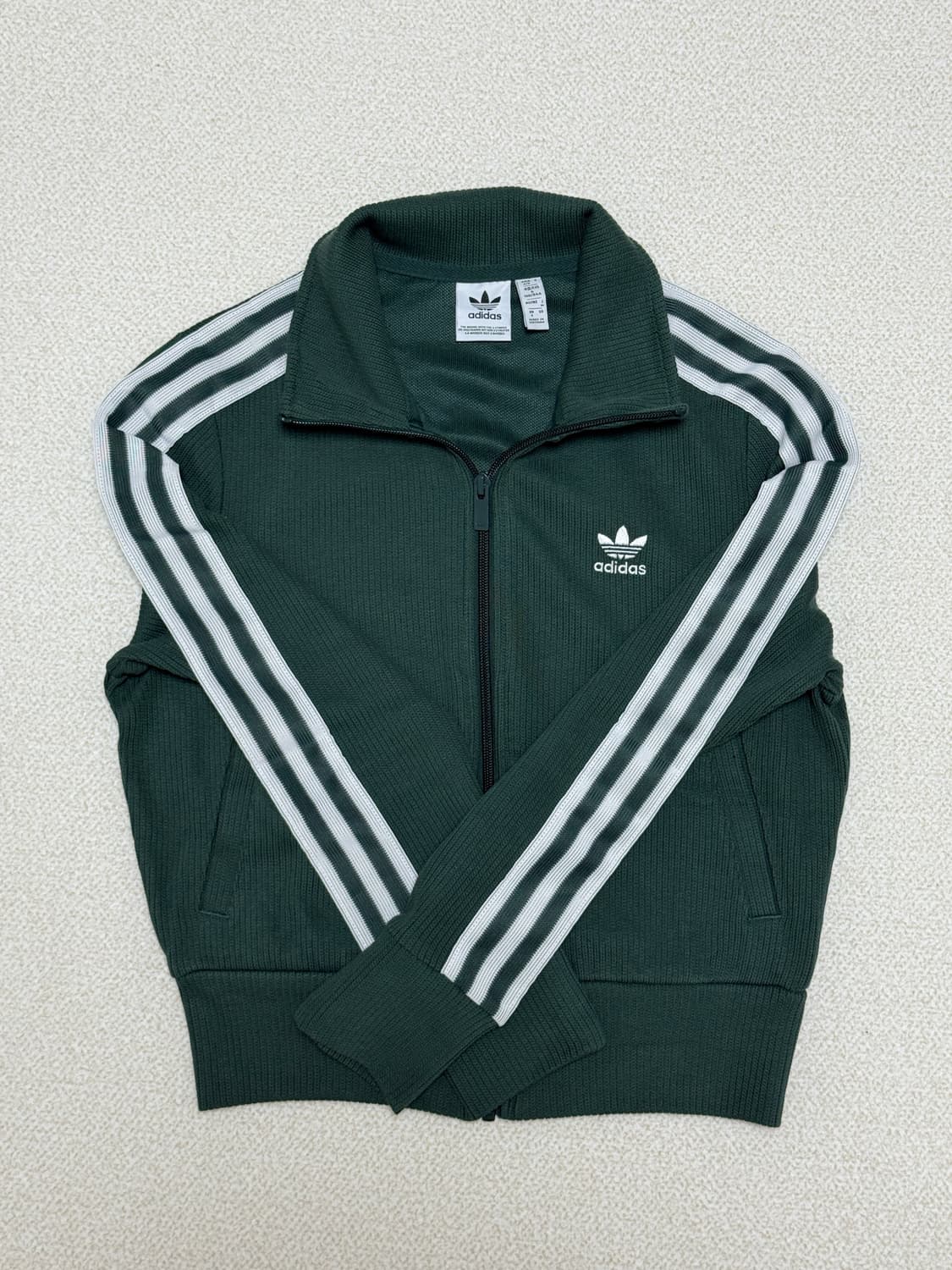아디다스 니트집업 그린 상품이미지2