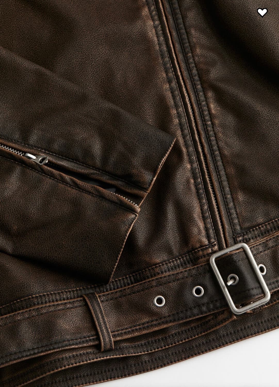 H&M 바이커 레더 자켓 S 상품이미지4