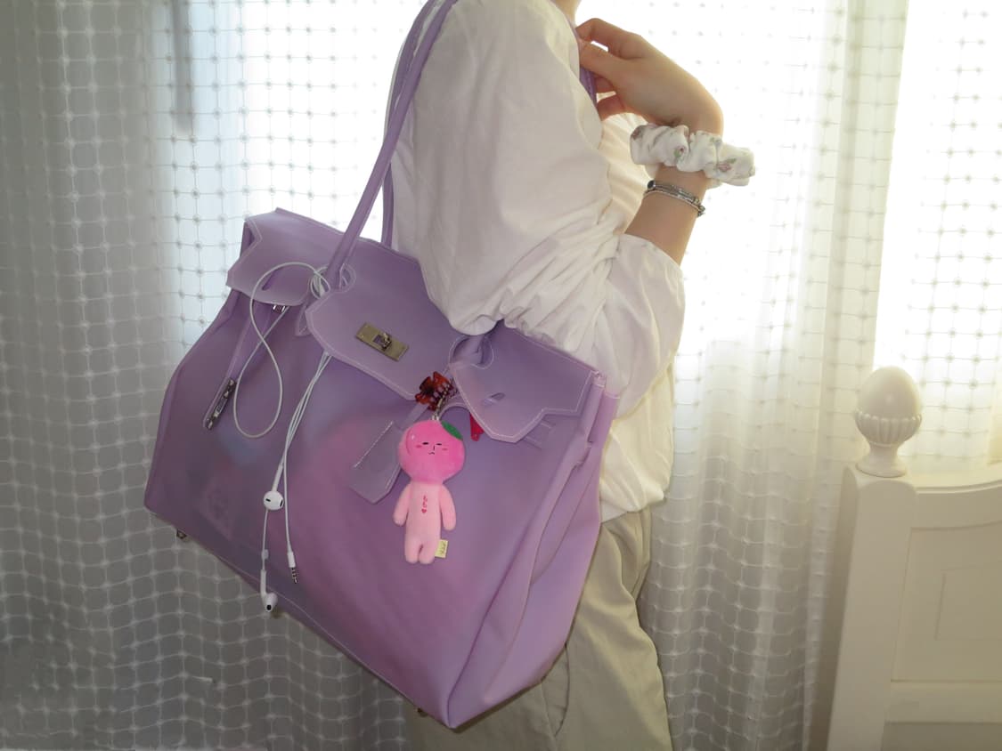 🚚당일발송🚚 젤리버킨 라벤더💜 상품이미지3