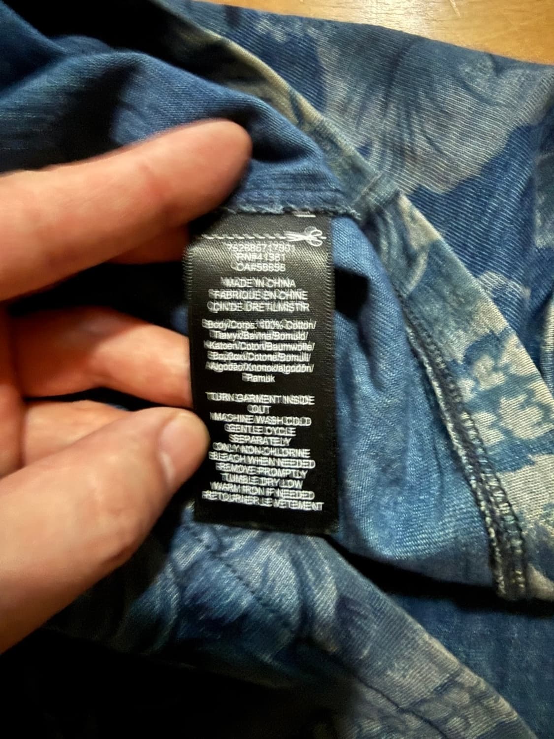 RRL 인디고 하와이안 셔츠 상품이미지3