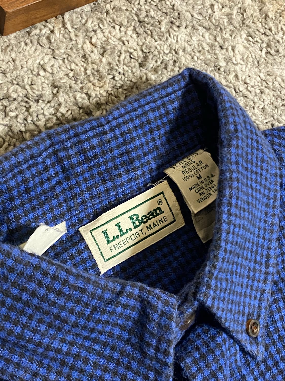 80s L.L.Bean Gingham Check Shirt 상품이미지6