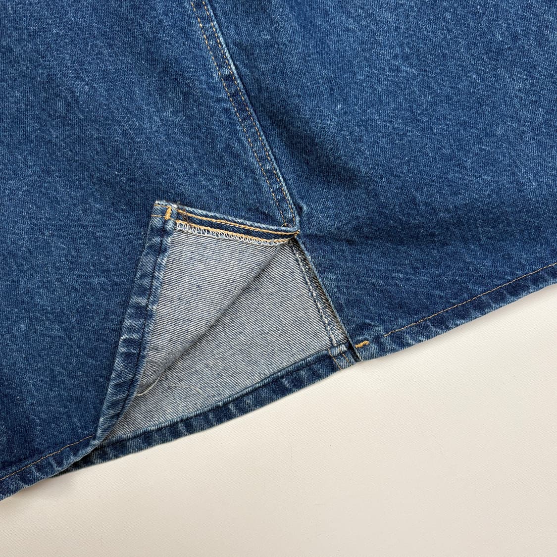 Vintage Denim hickory pattern skirt 상품이미지5