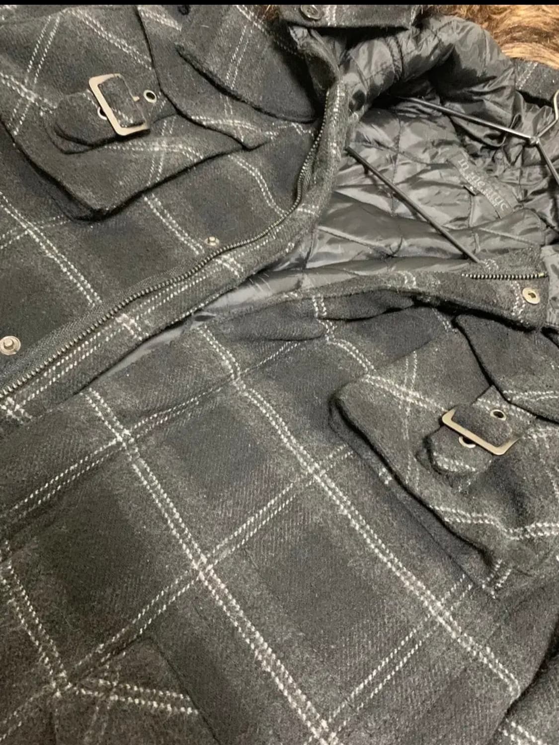 vintage fur hood jarket 상품이미지2