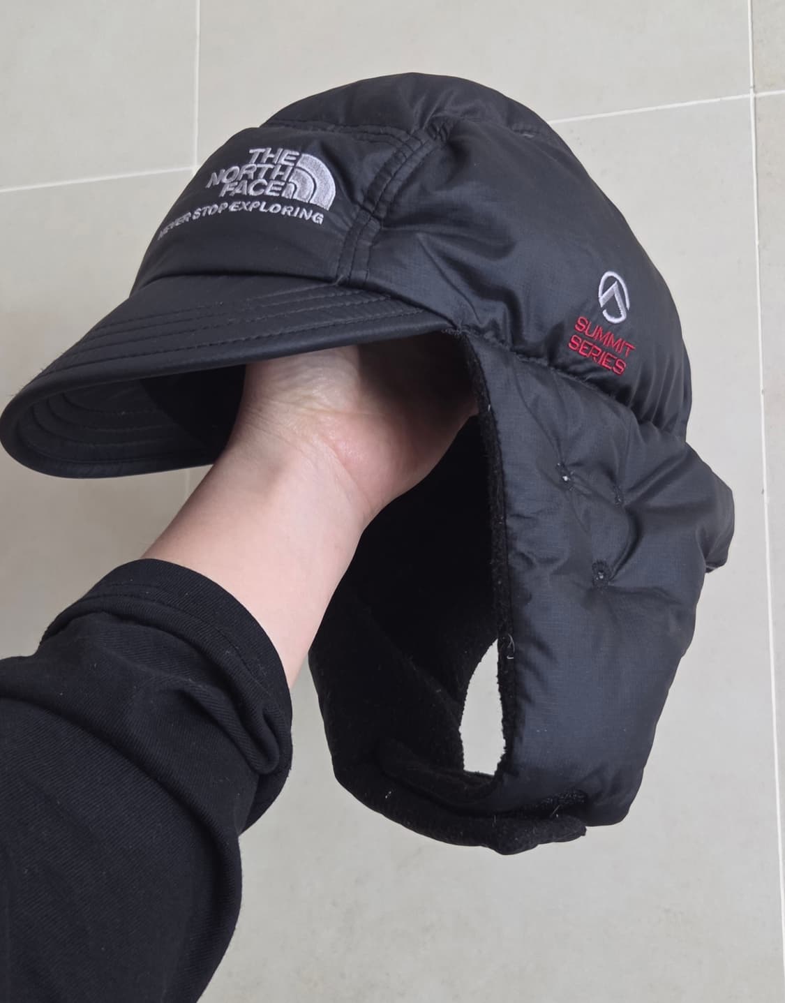 노스페이스 써밋시리즈 구스다운 트루퍼햇 이어플랩 택포 상품이미지5