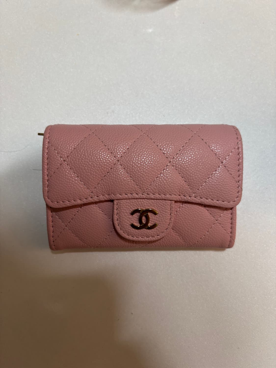 샤넬 캐비어 클똑 지퍼 핑크 지갑 상품이미지2