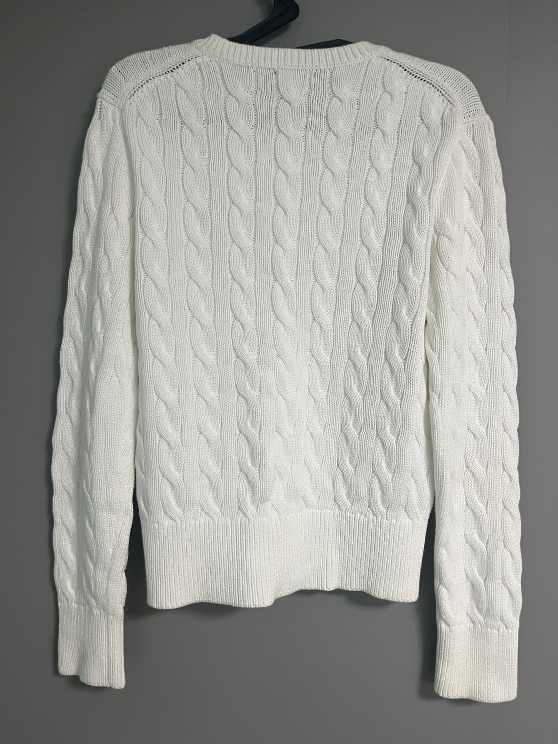 [M] 폴로 랄프로렌 케이블 니트 가디건 (화이트) 상품이미지10