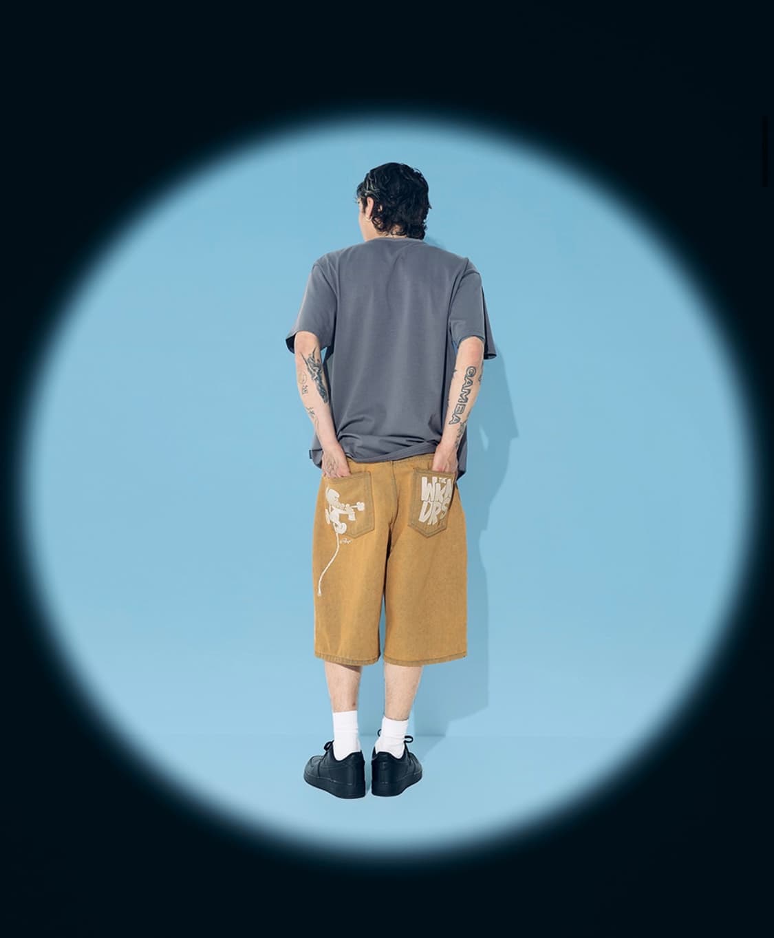 위캔더스 painter denim shorts (L) 상품이미지2