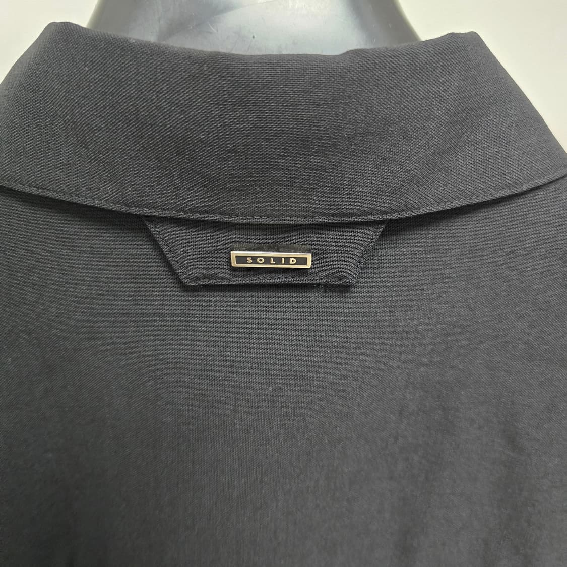 솔리드옴므 백로고 집업 셔츠 48사이즈 100 판매 상품이미지3