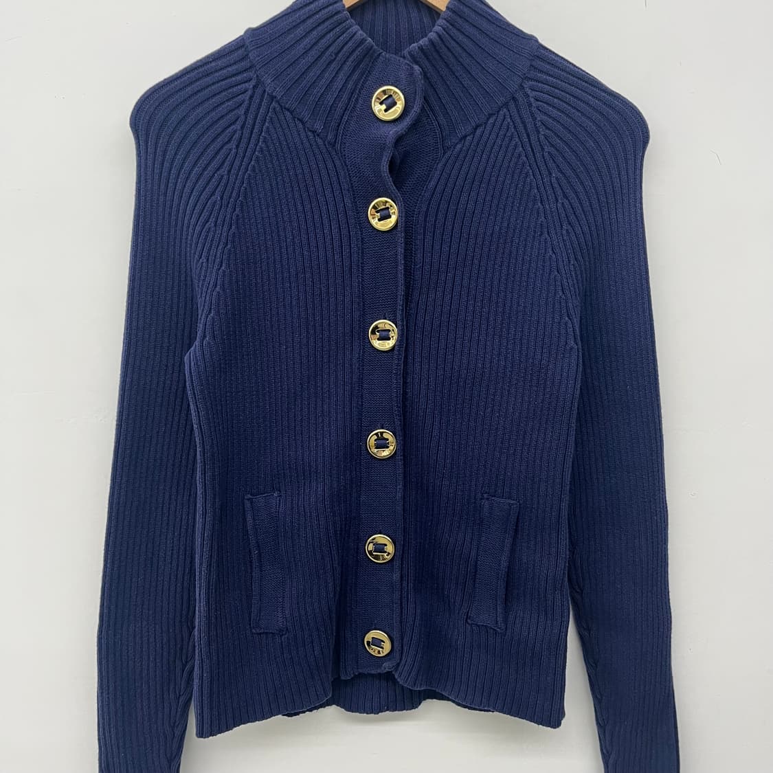 폴로랄프로렌 니트 가디건 네이비 골드버튼 여/S 상품이미지2
