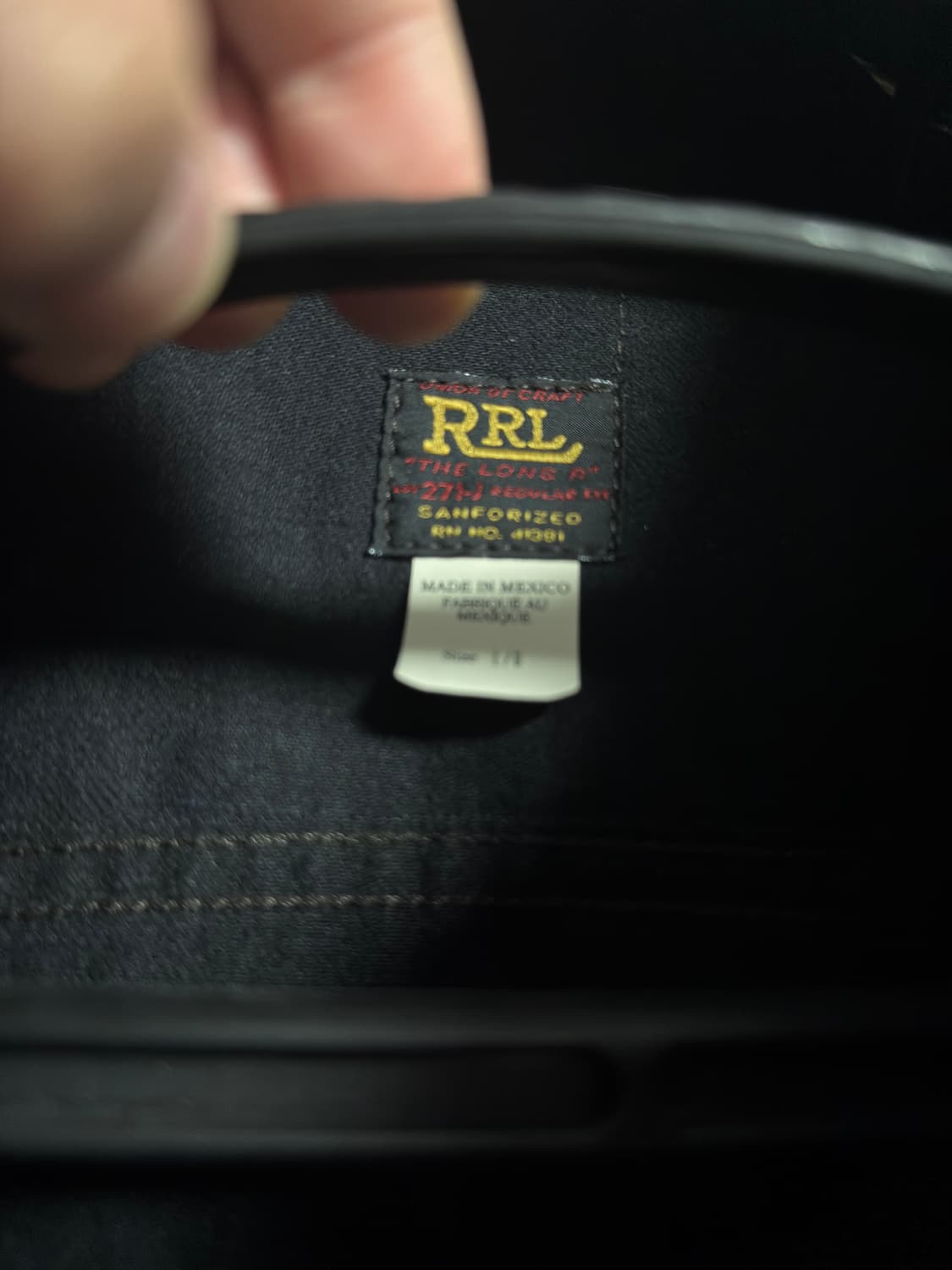 더블알엘 데님자켓 멕시코 생산 상품이미지4