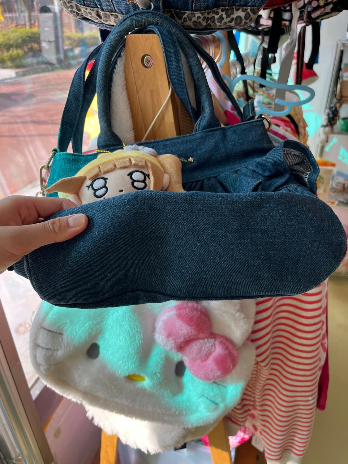 데님 프릴 크로스백 🌀 상품이미지2