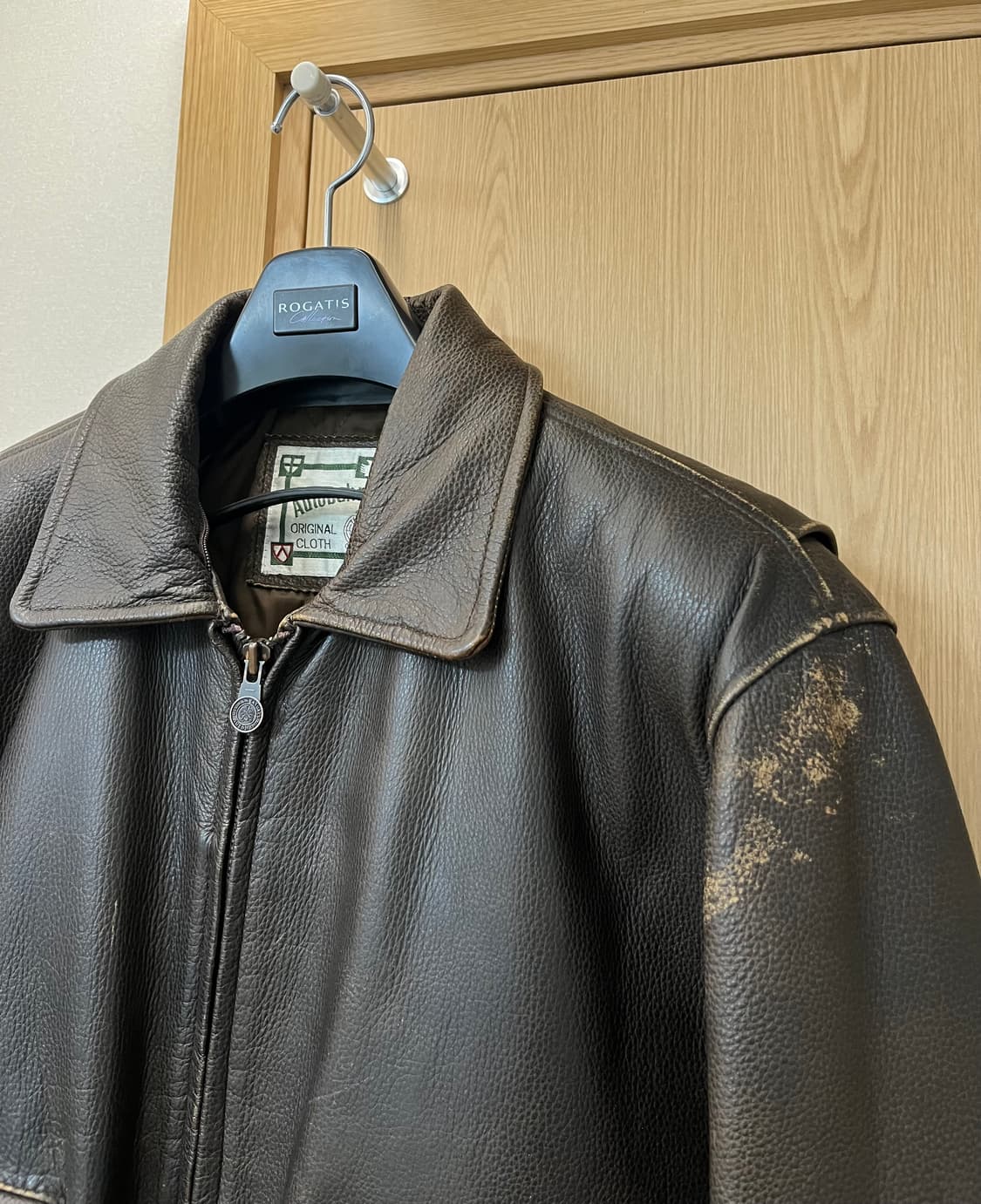 빈티지 가죽 봄버 자켓 상품이미지2