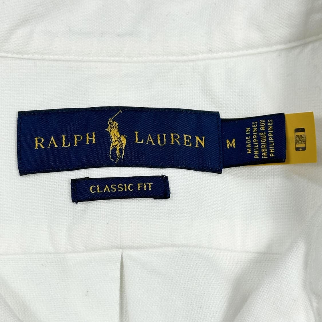 폴로 랄프로렌 포니 커스텀 핏 화이트 셔츠 (M) 상품이미지6