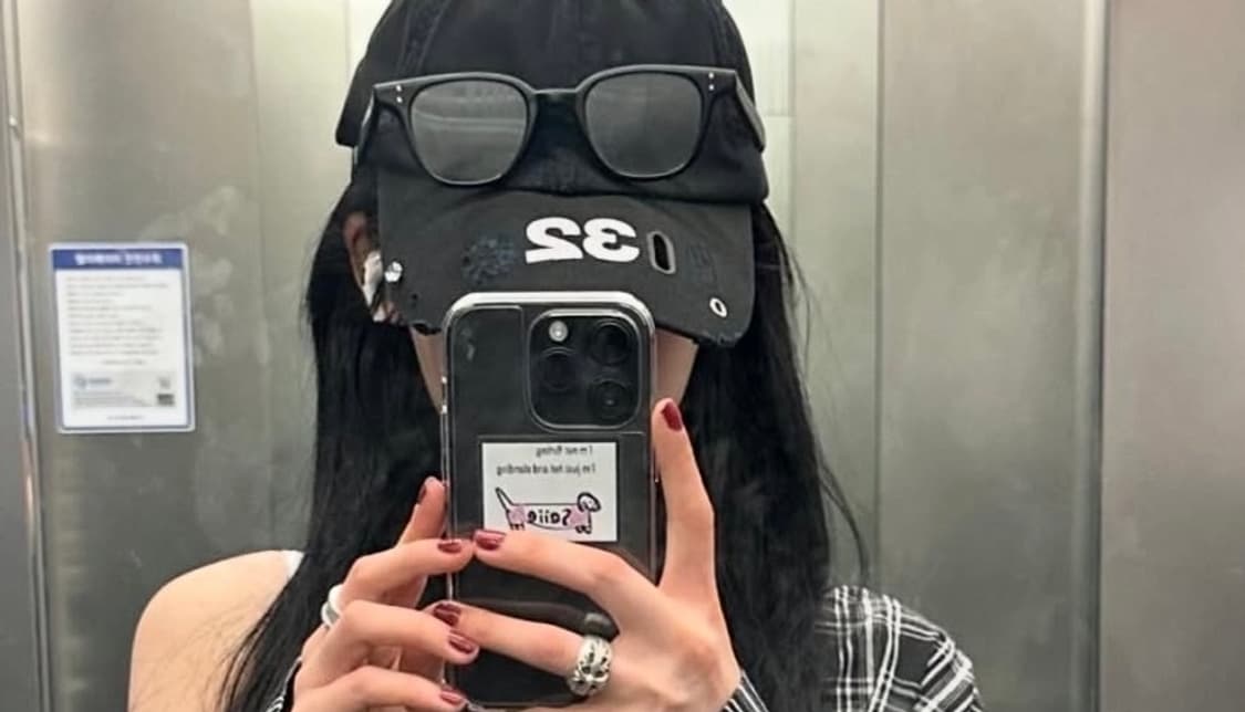 032c 멀티미디어 캡 워시드 블랙 상품이미지5