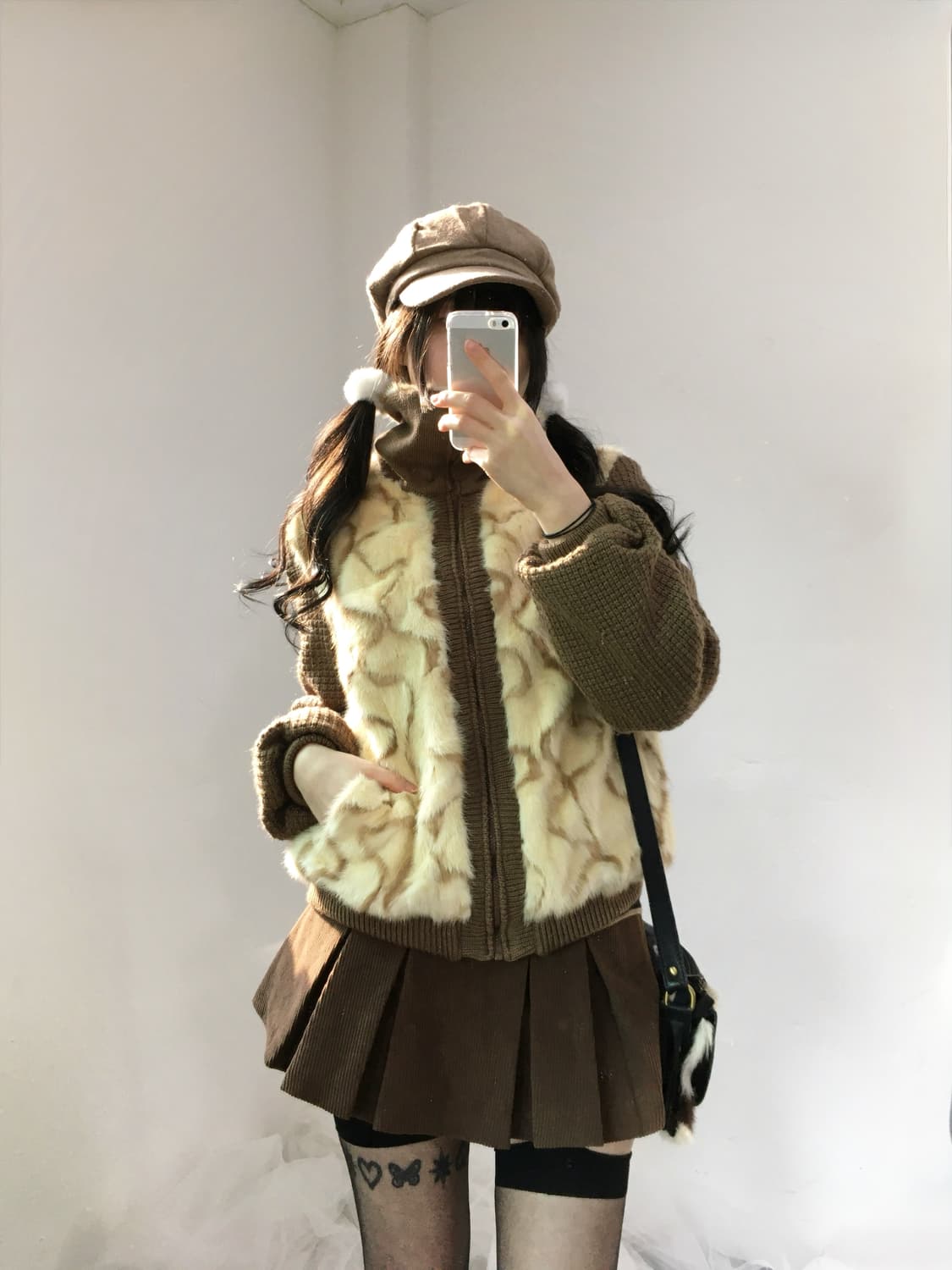 리얼 래빗 밍크퍼 코듀로이 자켓 상품이미지5