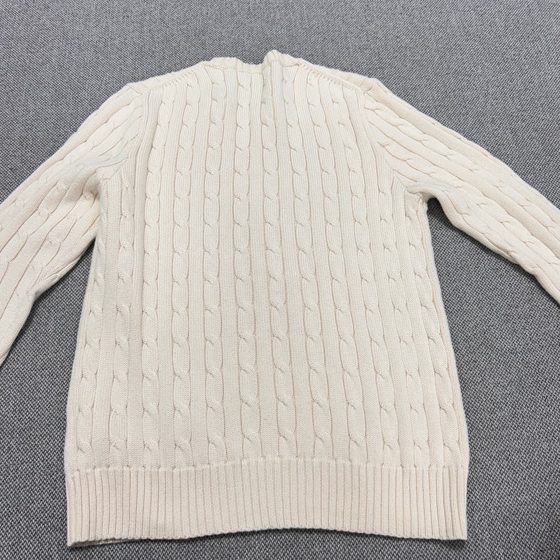 폴로 우먼스 아이보리 케이블니트(L) 상품이미지6