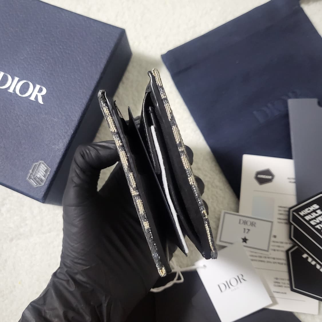 [크림판/새상품급] 디올 오블리크 반지갑  상품이미지7