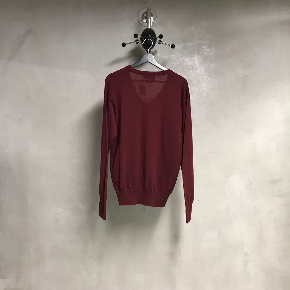 폴로 랄프로렌 브이넥 니트 버건디 100 상품이미지6