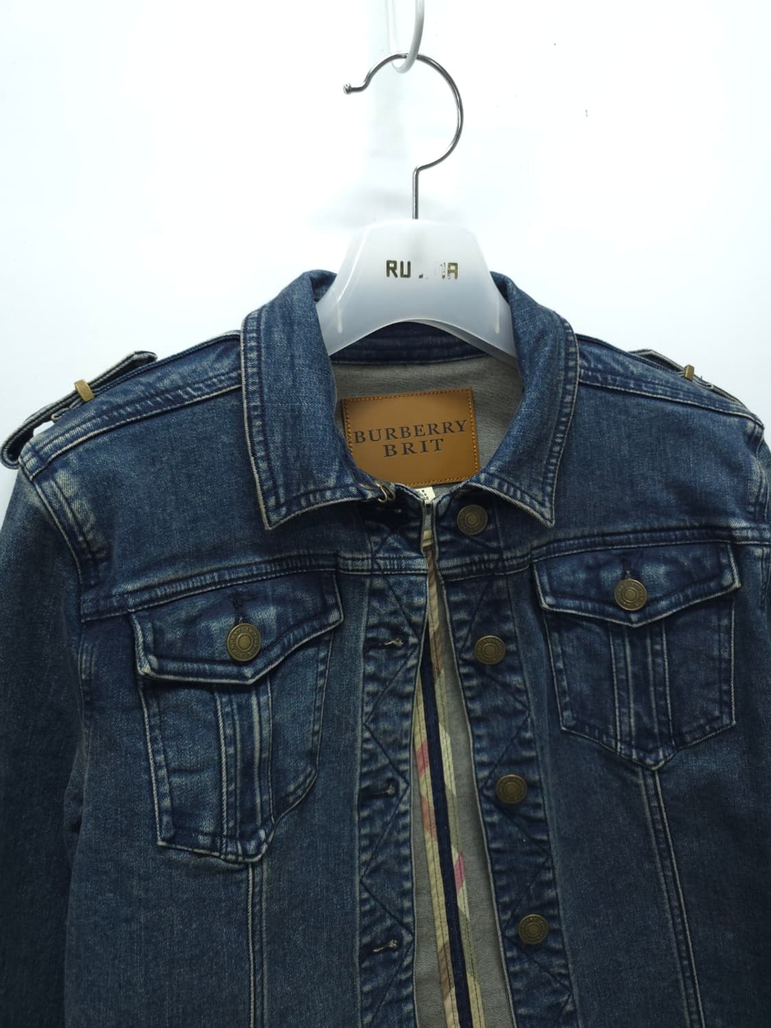 버버리브릿 데님트러커 청자켓 (여성55) 상품이미지3