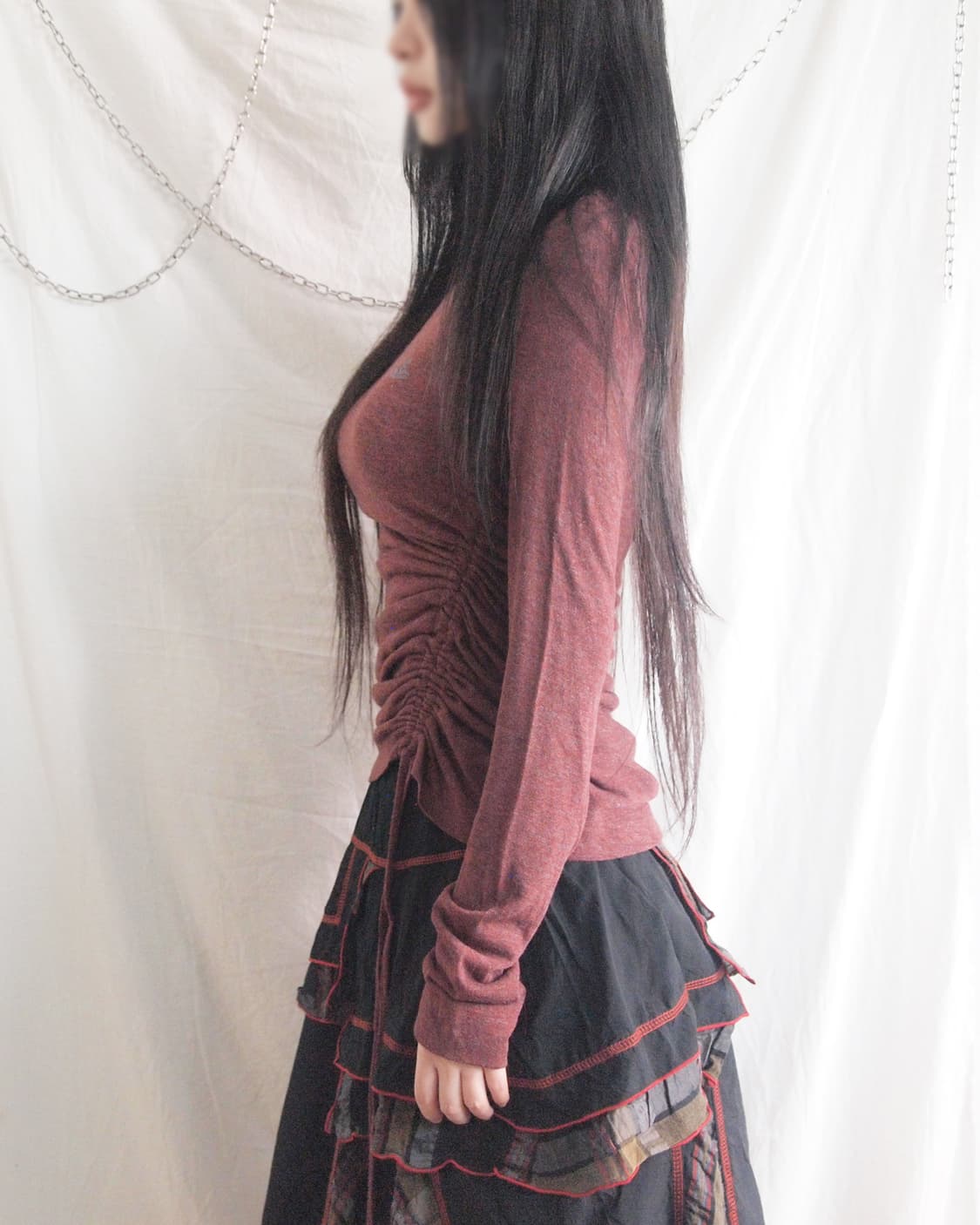 (새상품) 비비안웨스트우드 셔링 드레이프 롱슬리브 상품이미지3