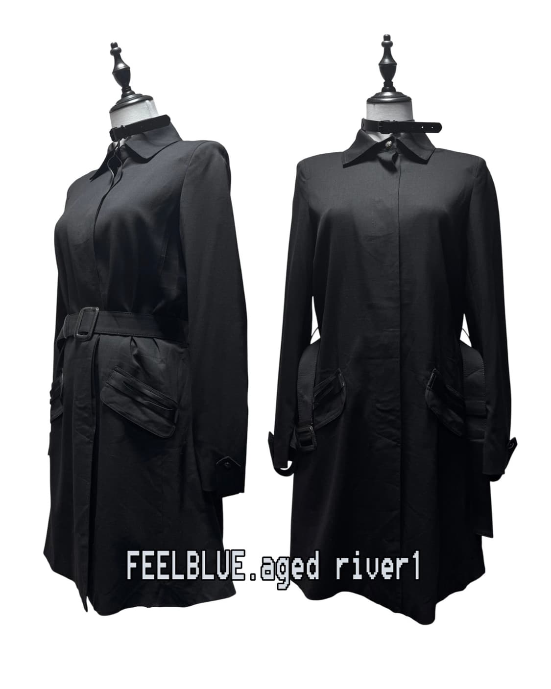 Skull Stud Top & Belt Skirt Gothic Set 상품이미지5