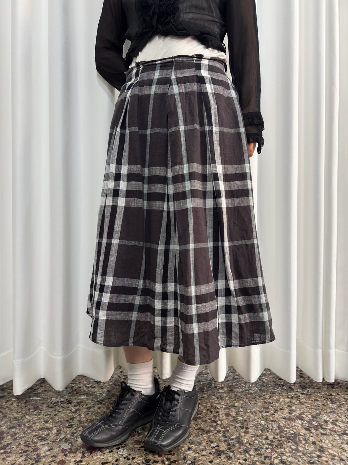 check mori skirt 상품이미지3