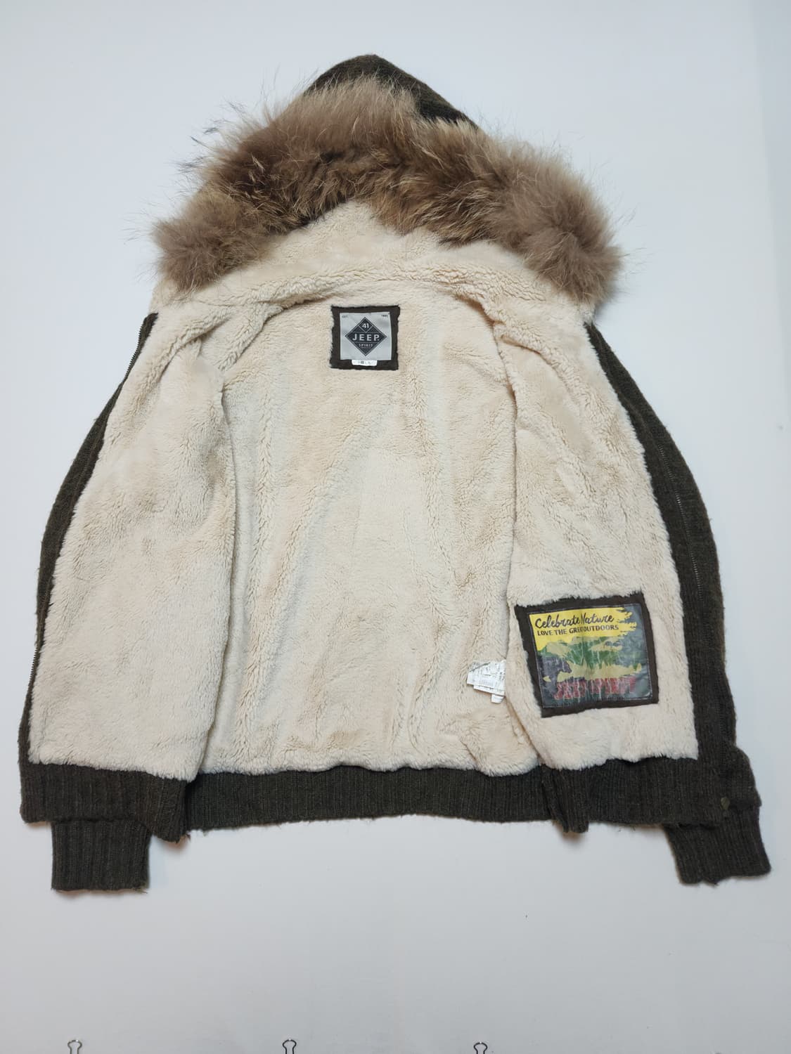 Jeep 헤리티지 후드집업 카키 M 상품이미지2