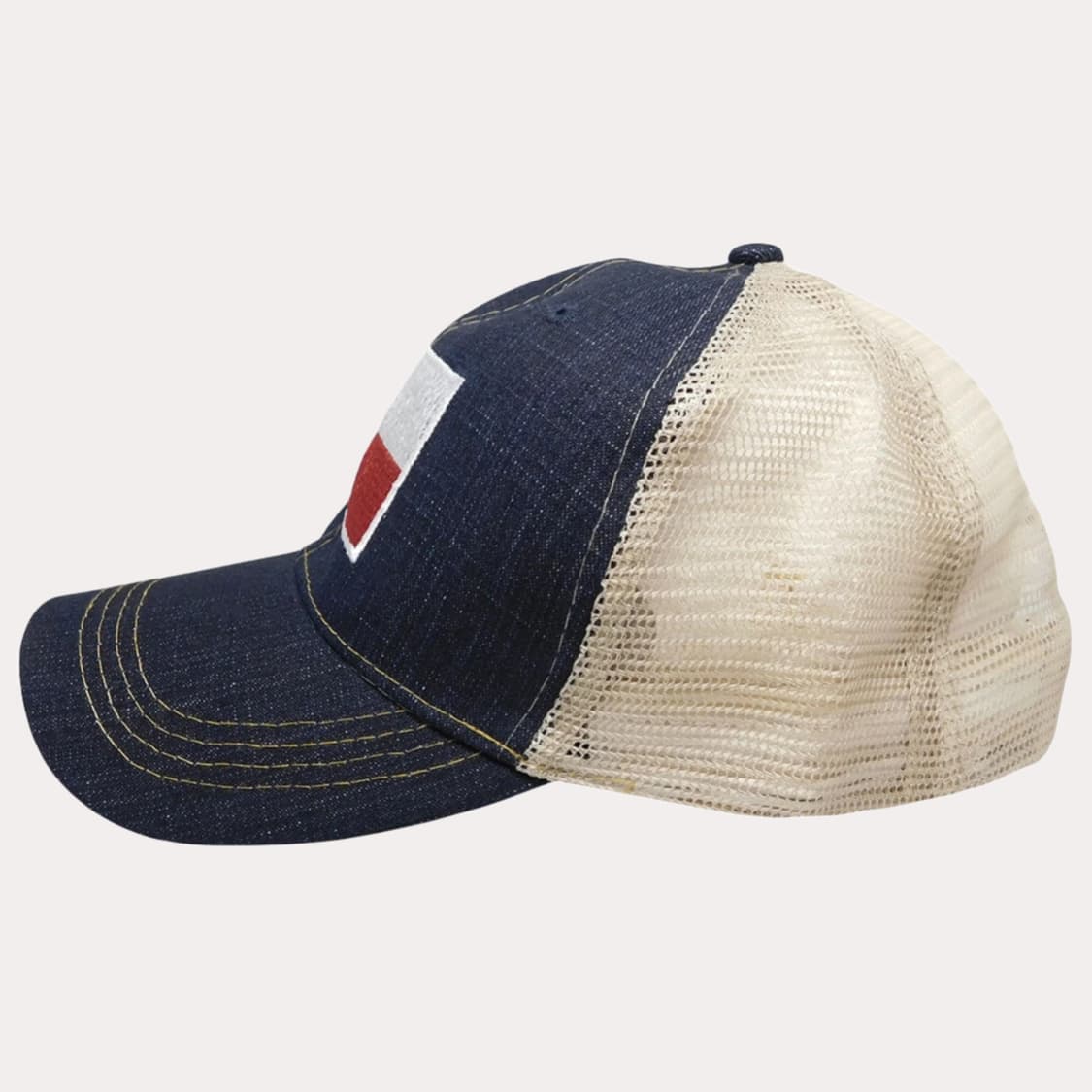 TEXAS Flag Patch Denim Mesh Trucker 상품이미지3