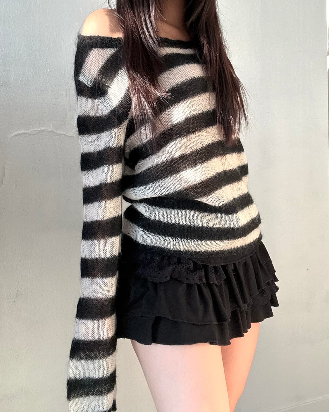 Mohair stripe knit 상품이미지5